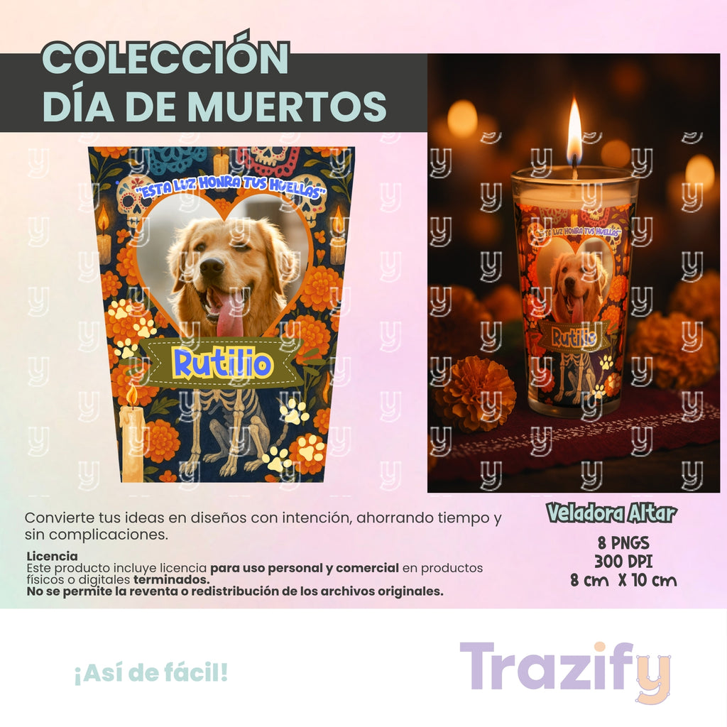 06 - Día de Muertos - VELADORAS ALTARES 01 Artes Digitales