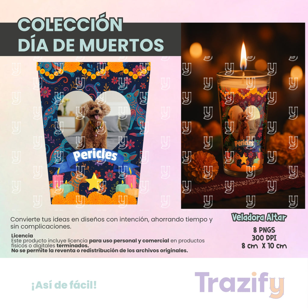 07 - Día de Muertos - VELADORAS ALTARES 02 Artes Digitales