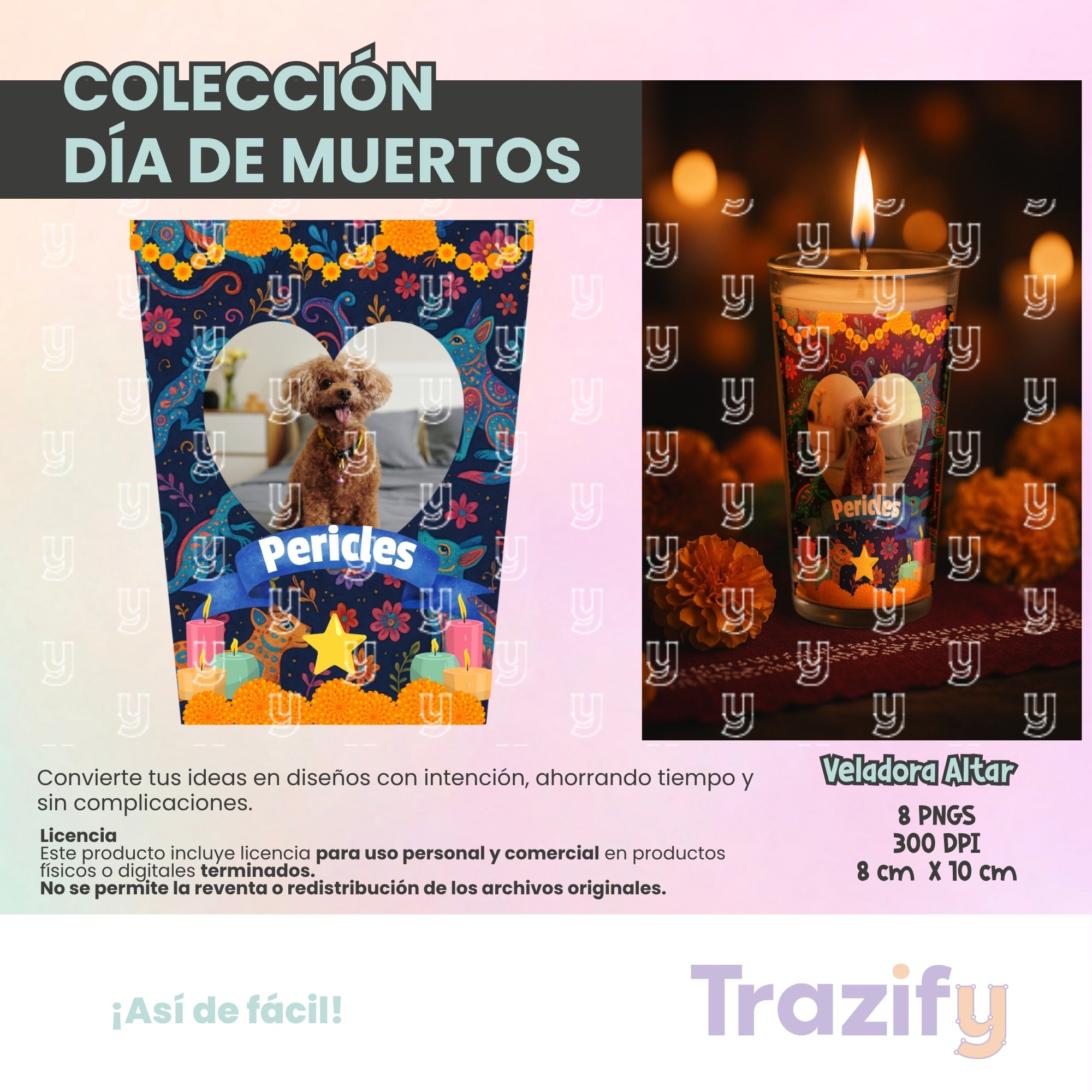 07 - Día de Muertos - VELADORAS ALTARES 02 Artes Digitales