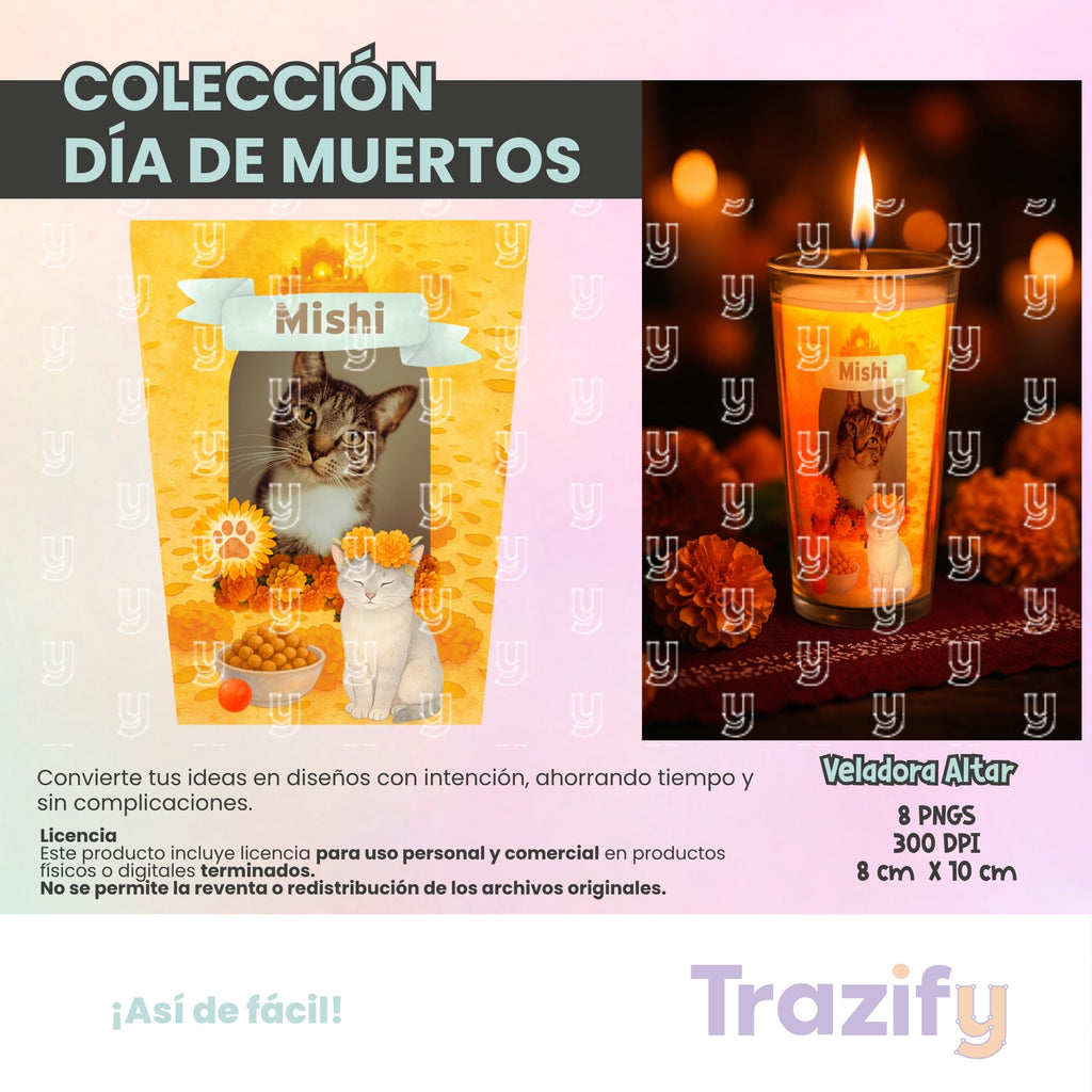 06 - Día de Muertos - VELADORAS ALTARES 01 Artes Digitales