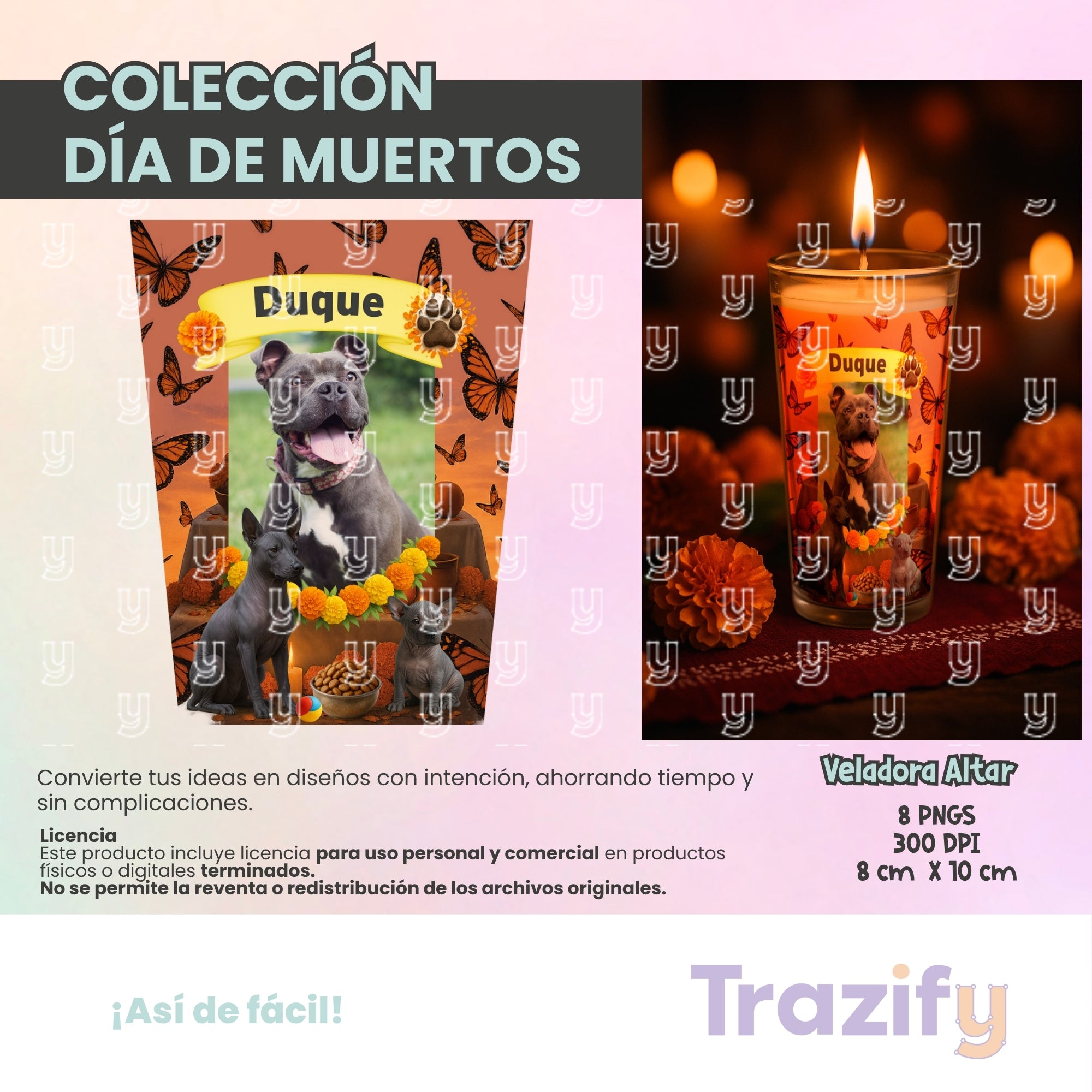 09 - Día de Muertos - VELADORAS ALTARES 04 Artes Digitales