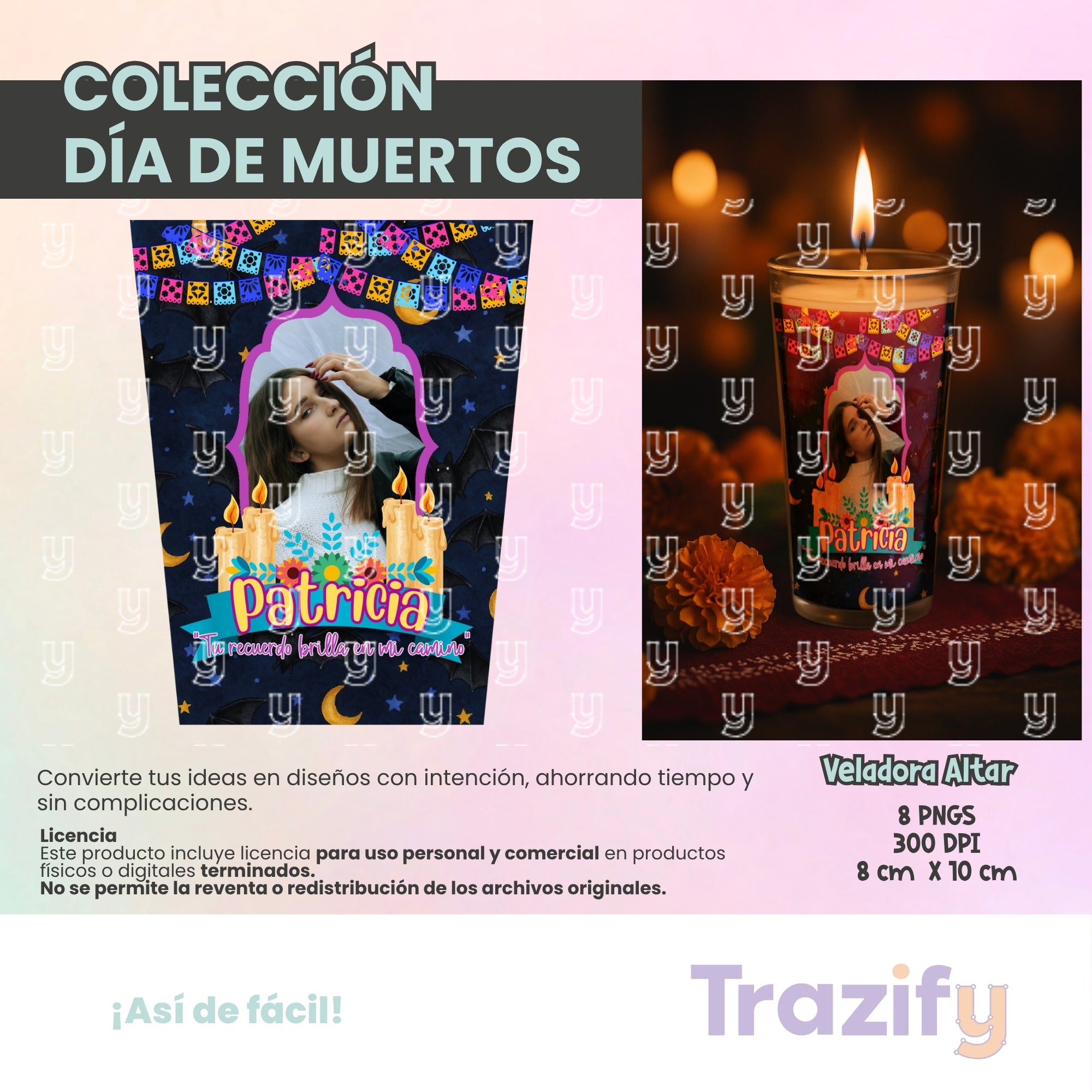 08 - Día de Muertos - VELADORAS ALTARES 03 Artes Digitales