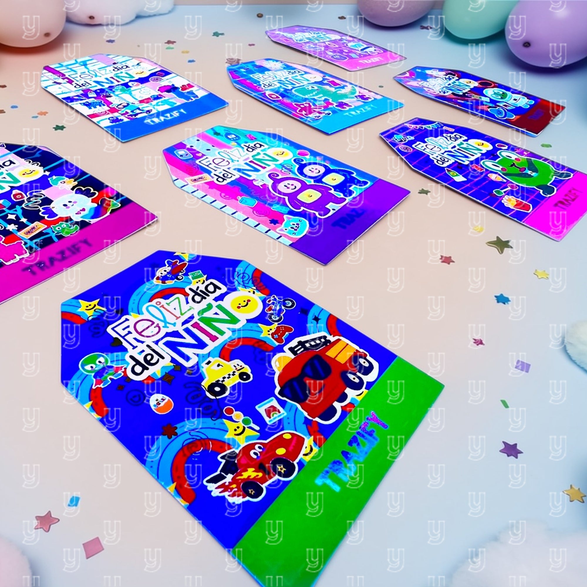 Pack Tags / Hair Tie Display Card— Colección Día del Niño 26